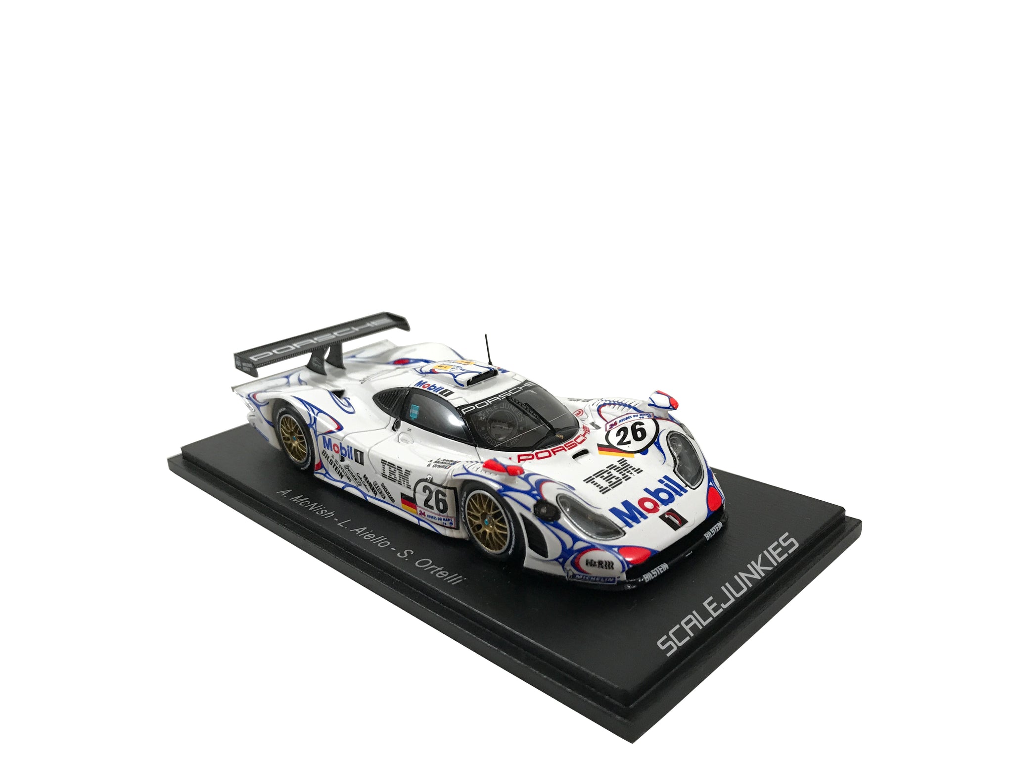 1:43 Scale Porsche 911 GT1 #26, 1998 Le Mans Winner